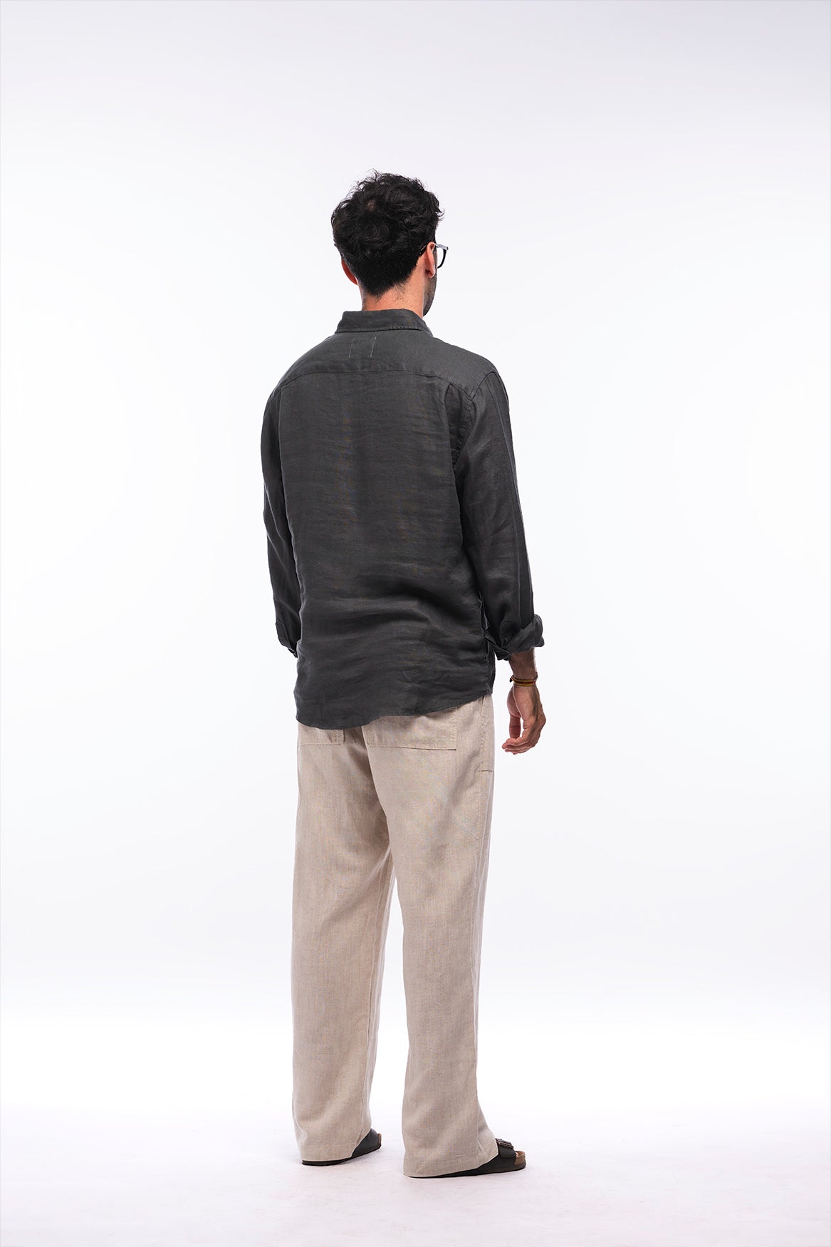 Guayabera Gris Carbón