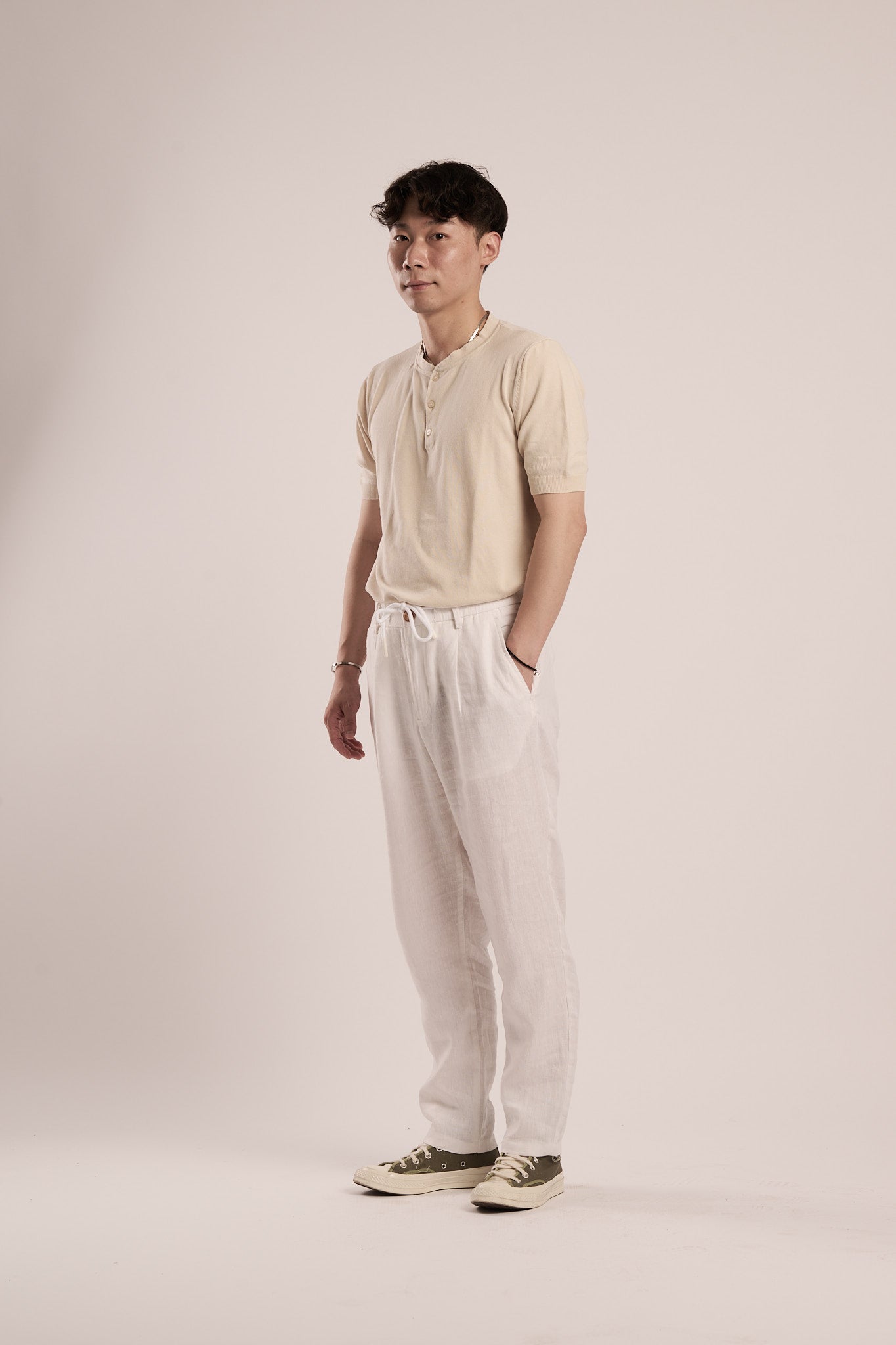 Polo Hilo Beige