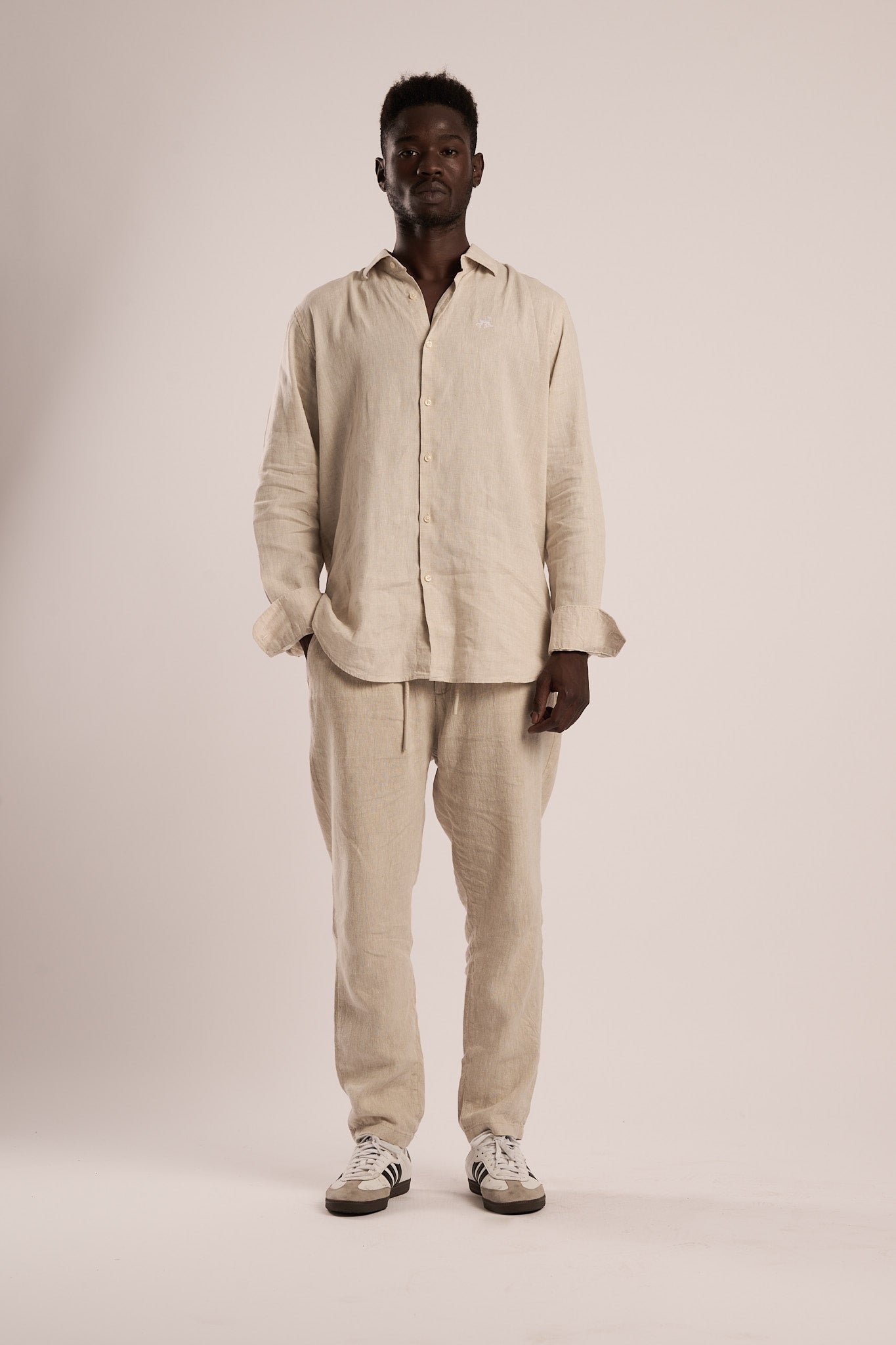 Camisa Lino Beige