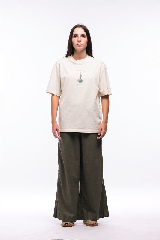 Pantalón Wide Lino Verde