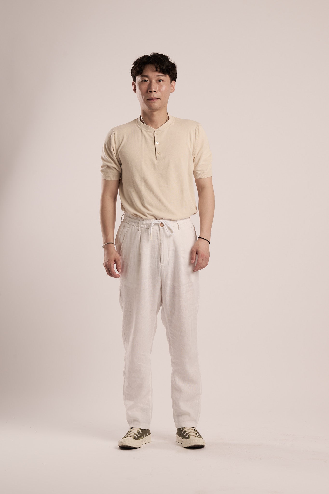 Polo Hilo Beige